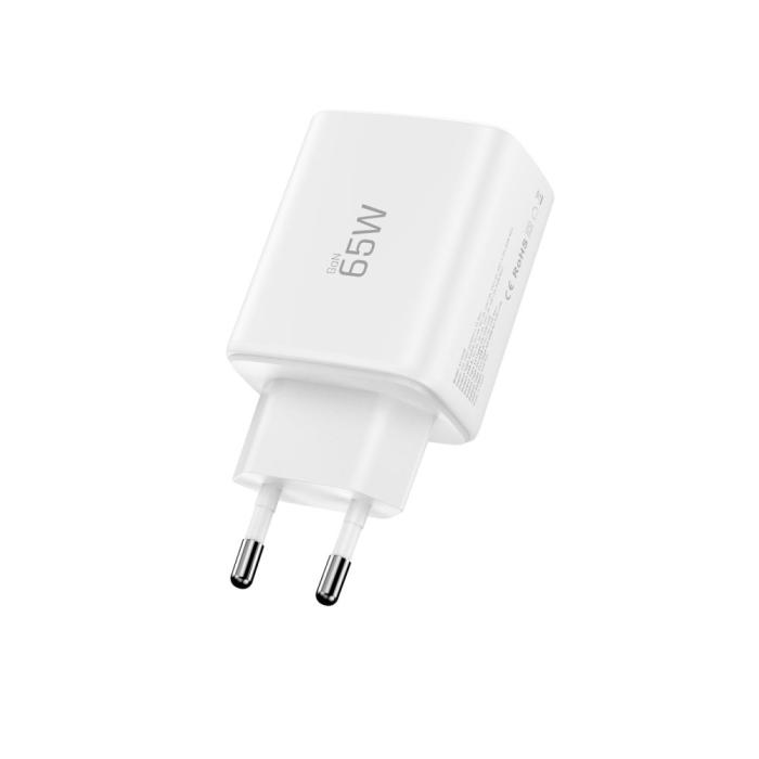 Bild 3, Tech-Protect Tech-Protect 65W Väggladdare PD QC3.0 USB-C / USB-A Vit