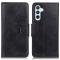  Galaxy A34 5G Fodral Crazy Horse Läder Svart