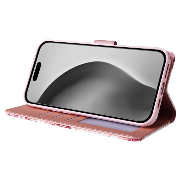 Bild 3,  iPhone 16 Pro Max Fodral Marmor Tryck Rosa