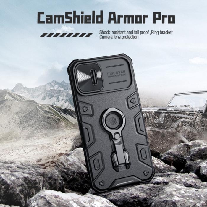Bild 3, NILLKIN NILLKIN iPhone 14 Plus Skal CamShield Armor Pro Svart