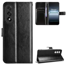  OnePlus Nord 5 5G Fodral Crazy Horse L&auml;der Svart