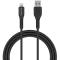 Smartline Smartline 2m Lightning MFi Förstärkt Laddningskabel Svart
