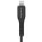 Smartline Smartline 2m Lightning MFi Förstärkt Laddningskabel Svart