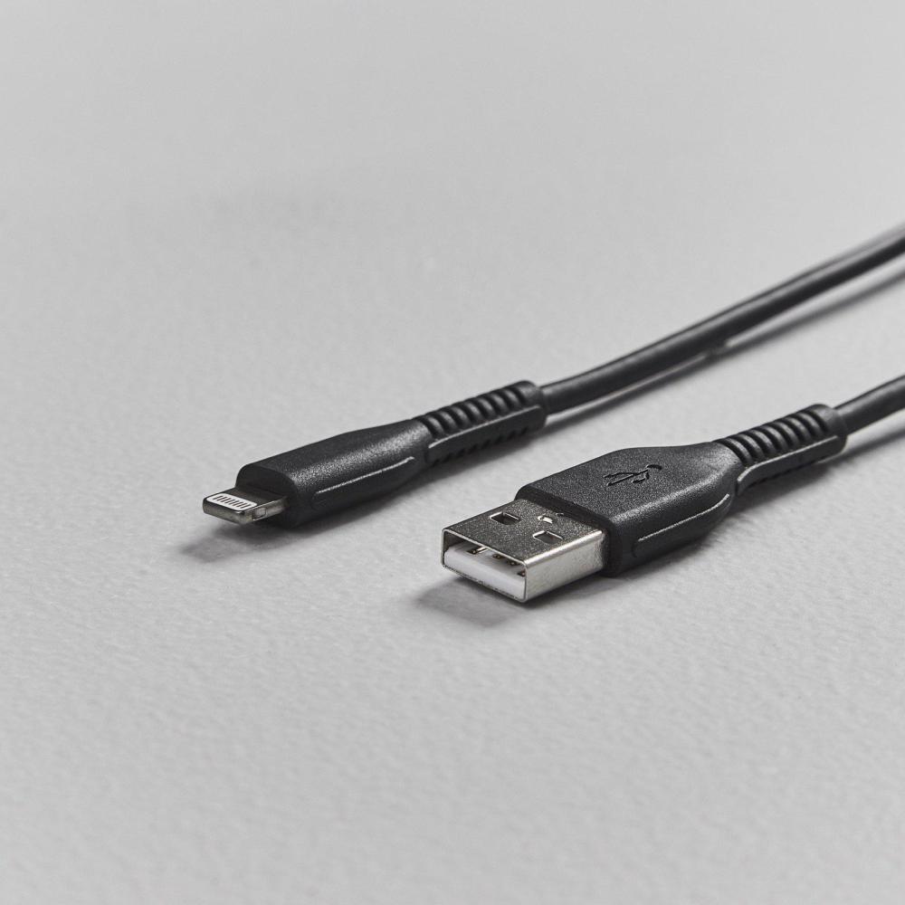 Smartline Smartline 2m Lightning MFi Förstärkt Laddningskabel Svart