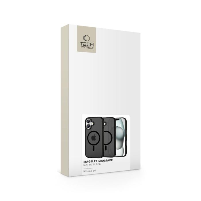 Bild 5, Tech-Protect Tech-Protect iPhone 16 Skal MagSafe MagMat Matt Svart
