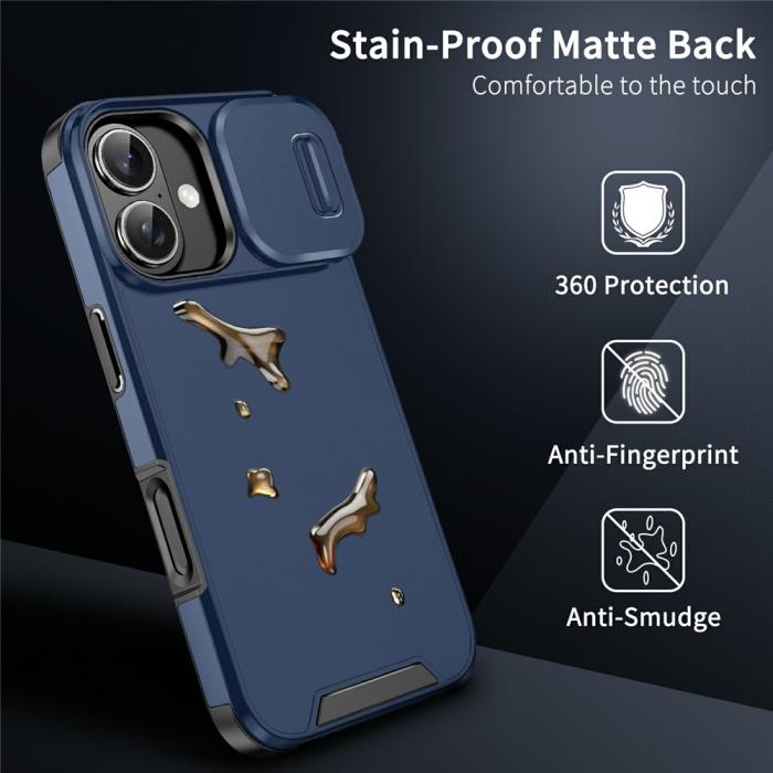 Bild 4,  iPhone 17 Skal Hybrid Armor CamCover Blå