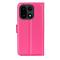  OnePlus 15 Fodral Litchi Läder Rosa