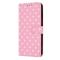  Samsung Galaxy S26 Plus Fodral Polka Dot Läder Rosa/Vit