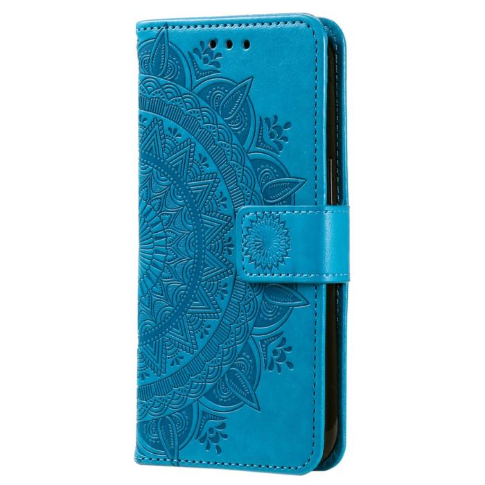 Bild 5,  Samsung Galaxy S24 Fodral Mandala Läder Blå