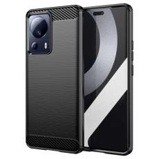  Xiaomi 13 Lite 5G Skal Borstad St&aring;l Textur Svart