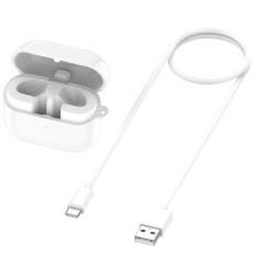  Samsung Galaxy Buds 3 Tr&aring;dl&ouml;st Laddningsfodral Vit