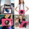  Galaxy Tab A8 Skal Hybrid Shockproof Kickstand Rosa