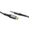 JOYROOM Joyroom 1m USB-C - 3.5 mm AUX Ljudkabel Nylon - Svart