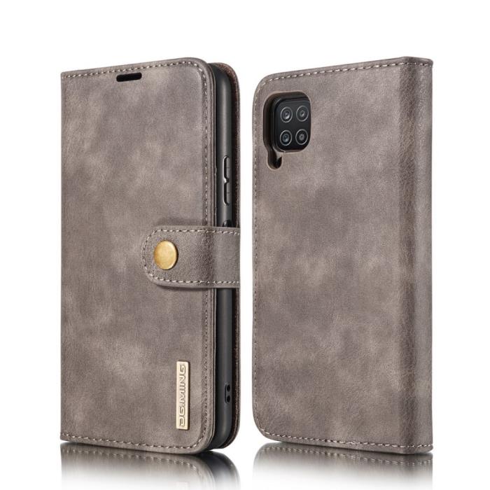 Bild 2, DG.MING Samsung Galaxy A12 - DG.MING 2in1 Magnet Fodral - Grå