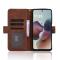  Motorola Moto G56 5G Fodral Med Avtagbart Kortfack Brun