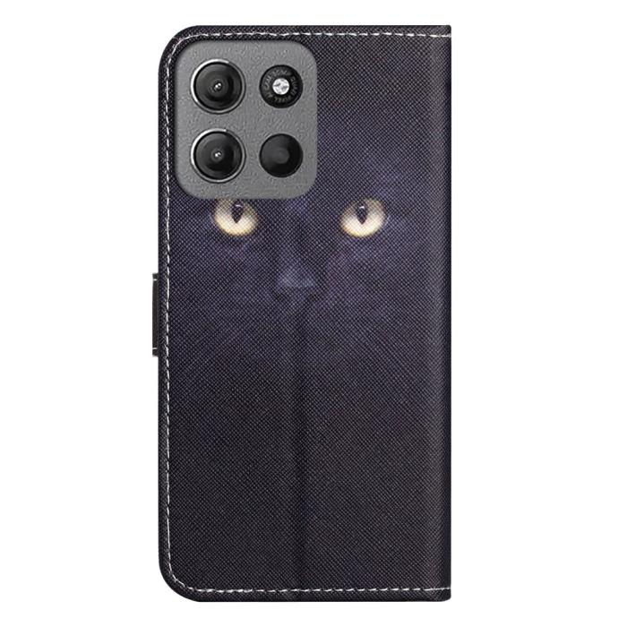 Bild 5,  Motorola Moto G86 Power/G86 5G Fodral Läder Katt Ögon