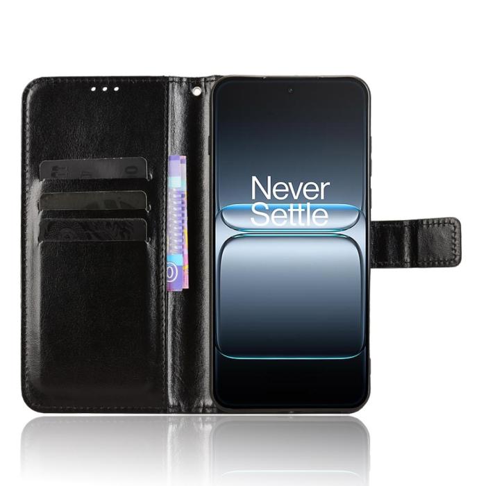 Bild 5,  OnePlus Nord 5 5G Fodral Crazy Horse Läder Svart