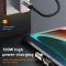  100W USB-C Hane - USB-C Hona Adapter Elbow USB 4.0 Silver