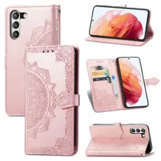  Samsung Galaxy S21 FE Fodral Mandala Flower Ros&eacute;guld