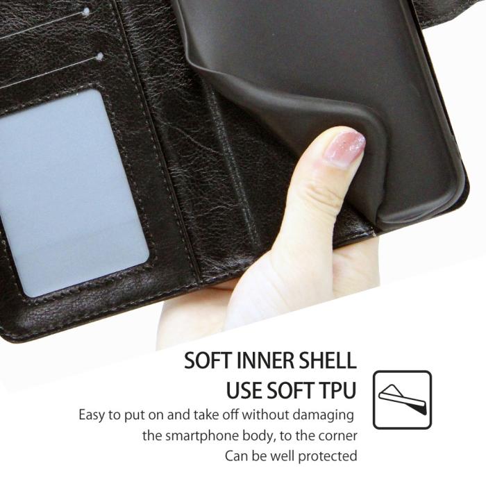 Bild 5,  Samsung Galaxy S23 Plus Fodral Läder Svart