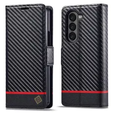 LC.IMEEKE LC.IMEEKE Galaxy Z Fold 6 Fodral Kolfiber Textur Svart