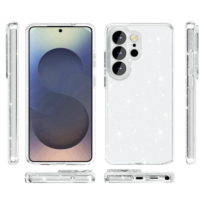 Bild 5,  Samsung Galaxy S26 Ultra Skal Glitter TPU Vit