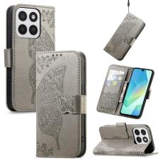  Honor 400 Smart Fodral Med Fj&auml;ril Tryck Gr&aring;