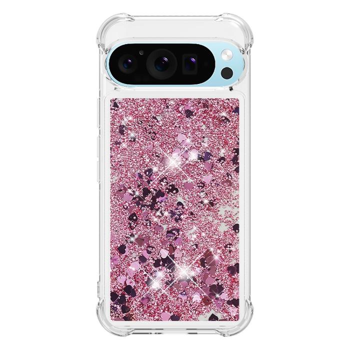 Bild 2,  Google Pixel 10 / 10 Pro Skal Glitter Quicksand Roséguld