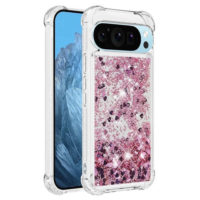 Bild 3,  Google Pixel 10 / 10 Pro Skal Glitter Quicksand Roséguld