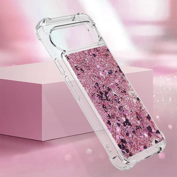 Bild 6,  Google Pixel 10 / 10 Pro Skal Glitter Quicksand Roséguld