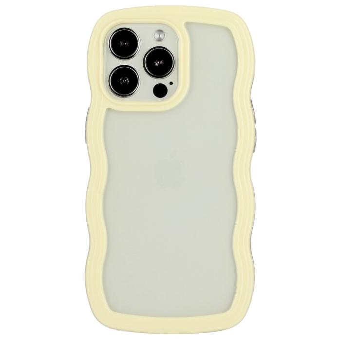 Bild 2,  iPhone 14 Pro Skal Wavy Hybrid Gul
