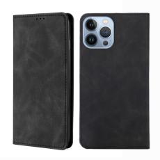  iPhone 14 Pro Fodral Skin Touch Flip Svart