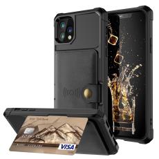  iPhone 11 Pro Max - Skal Med Magnetiskt Pl&aring;nbok - Svart