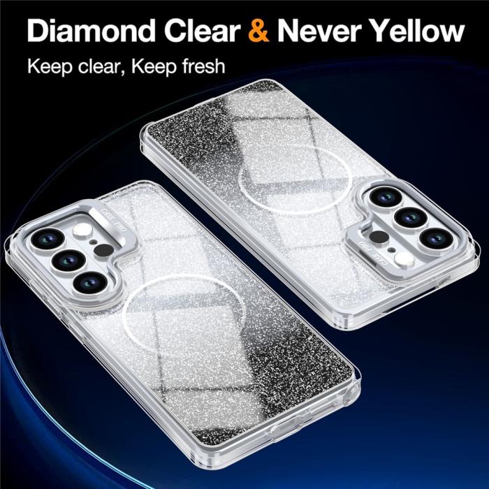 Bild 2,  Samsung Galaxy S26 Ultra Skal MagSafe Gradient Glitter Svart