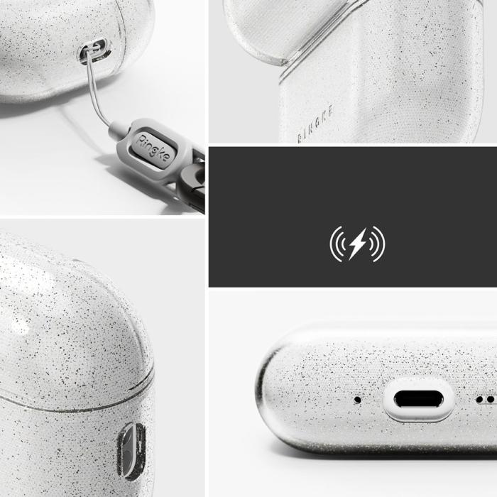 Bild 3, Ringke Ringke AirPods Pro 3 Skal Air Glitter Clear