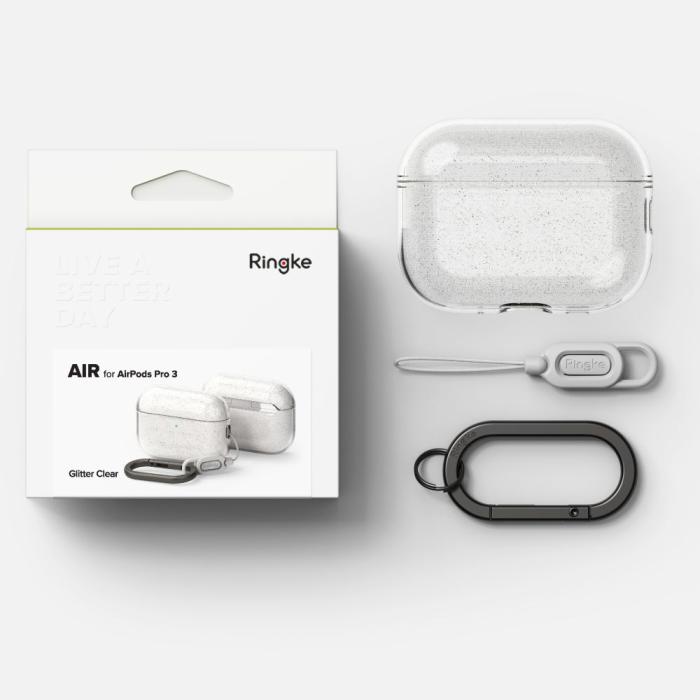 Bild 5, Ringke Ringke AirPods Pro 3 Skal Air Glitter Clear