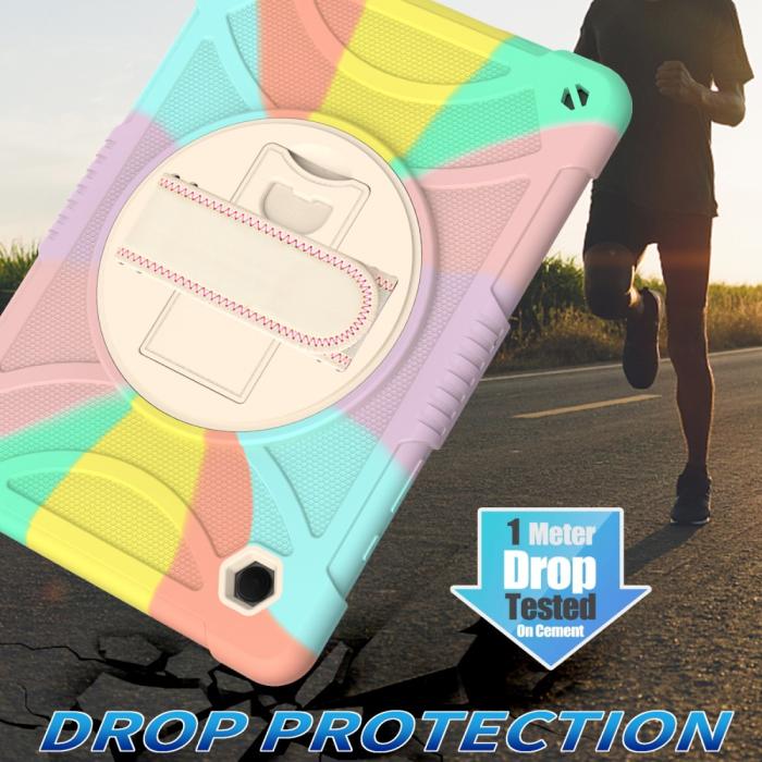 Bild 5,  Galaxy Tab A8 Skal Hybrid Shockproof Kickstand Colorful
