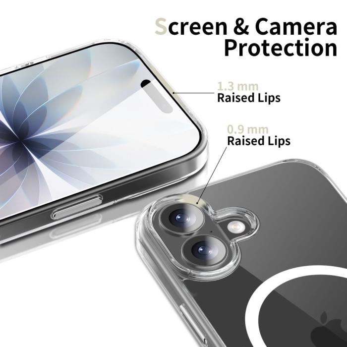 Bild 5, Tech-Protect Tech-Protect iPhone 17 Skal MagSafe FlexAir Hybrid Clear