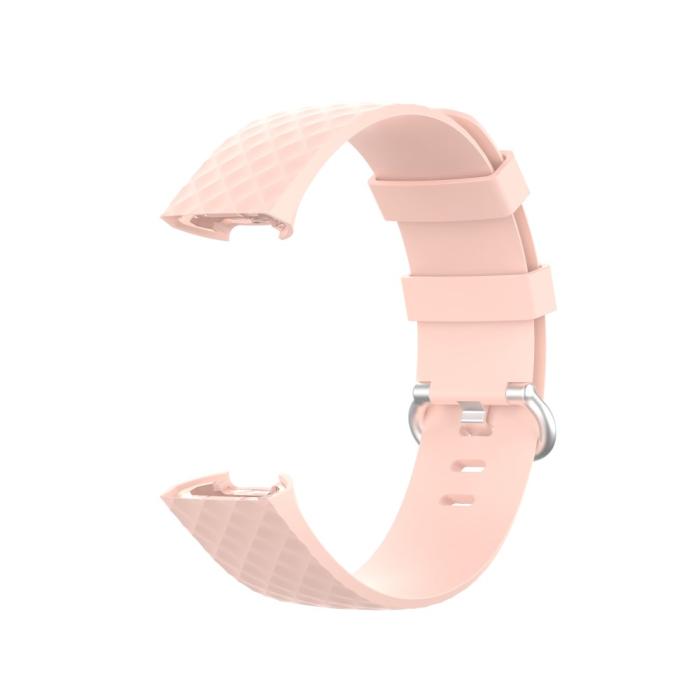 Bild 2,  Armband Fitbit Charge 3 / 4 Ljus Rosa