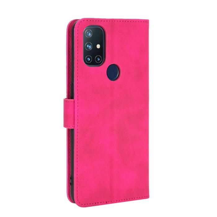 Bild 4,  OnePlus Nord N10 5G - Silkeslent Plånboksfodral - Rosa