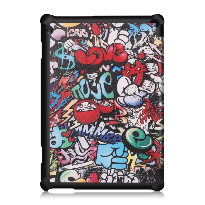 Bild 3,  Lenovo Tab M10 TB-X605F TB-X505F Tri-Fold Fodral - Grafitti
