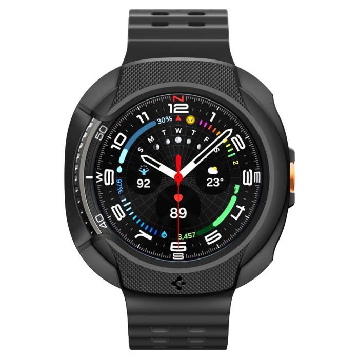 Bild 2, Spigen Spigen Galaxy Watch 8 46 mm Skal Liquid Air Matt Svart