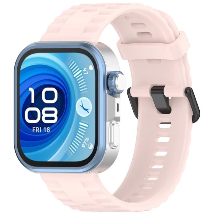 Bild 4,  Huawei Watch Fit 4 Pro / 4 / 3 Armband Silikon Ljus Rosa