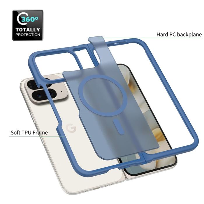 Bild 5,  Google Pixel 10 Pro Fold Skal MagSafe Hybrid Skin Touch Blå