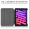  iPad Mini 2024/2021 Fodral Shockproof Tri-Fold Med Pennhållare