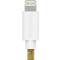 Smartline Smartline 2m USB-C - Lightning MFi Fuzzy Laddningskabel Sand