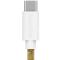Smartline Smartline 2m USB-C - Lightning MFi Fuzzy Laddningskabel Sand