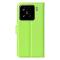  Xiaomi 15 Fodral Litchi Läder Grön
