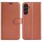  Samsung Galaxy A16 / A26 5G Fodral Litchi Läder Textur Brun