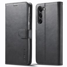 LC.IMEEKE LC.IMEEKE Samsung Galaxy S24 Fodral L&auml;der Svart